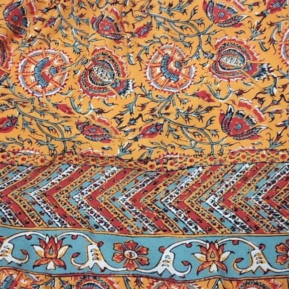 Anthropologie TINY Ismelda Tunic Dress Floral Yellow Printed Long Sleeve Small - Picture 12 of 16